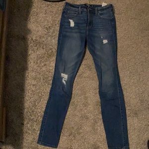 High rise super skinny Hollister jeans